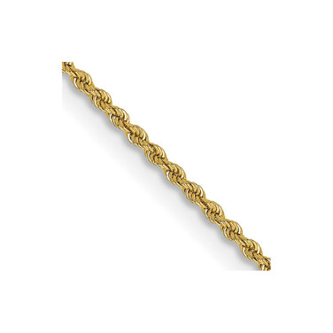14K Yellow Gold 18 inch 2mm Regular Rope with Lobster Clasp Chain