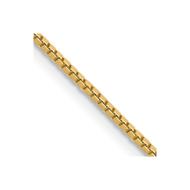 26" 14K Yellow Gold 1mm Box Chain Necklace
