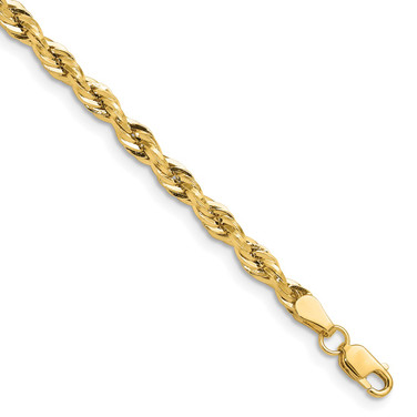 14k Yellow Gold 3.5mm Hollow Rope Chain BC203-18