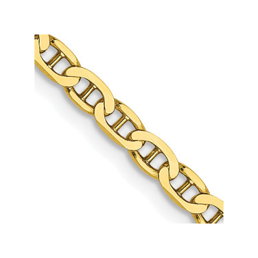 10k Yellow Gold 2.4mm Flat Anchor Chain 8219-20