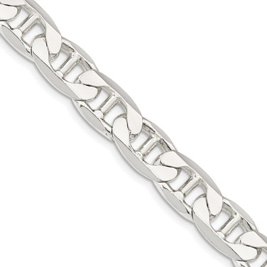Sterling Silver 9.5mm Flat Anchor Chain QAN250-22