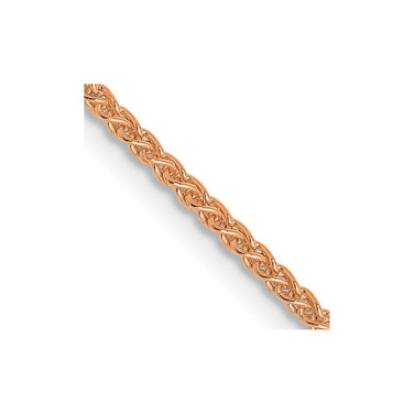 14K Rose Gold 1.2mm Spiga (Wheat) Chain 1851-16