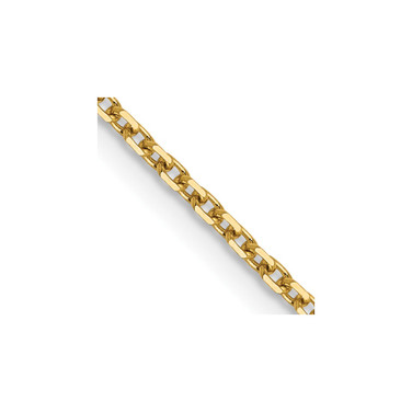 14K Yellow Gold 1.25mm Diamond-cut Rolo Chain 7212-20