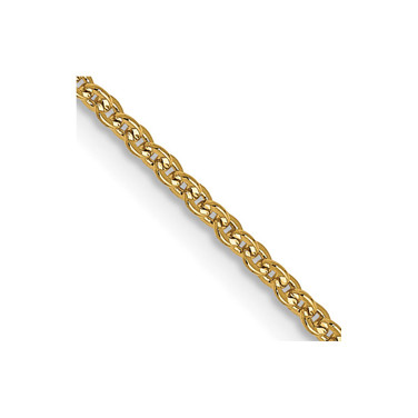 14K Yellow Gold 1.4mm Flat Cable Chain 4073-16