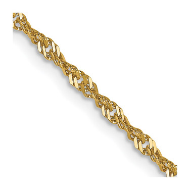 14K Yellow Gold 1.6mm Singapore Chain 668-18