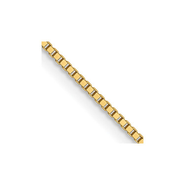 14K Yellow Gold .7mm Box with Lobster Clasp Chain 1592-22