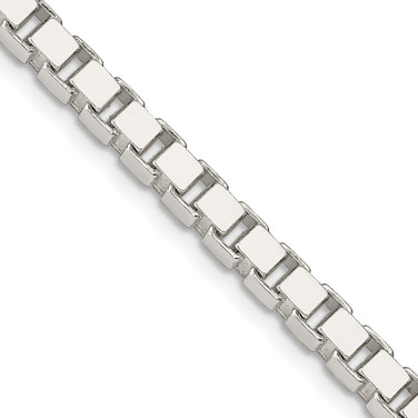 Sterling Silver 4.5mm Box Chain QBX100-18 Sterling Silver 4.5mm Box Chain QBX100-18