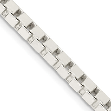 26" Sterling Silver 3.75mm Box Chain Necklace