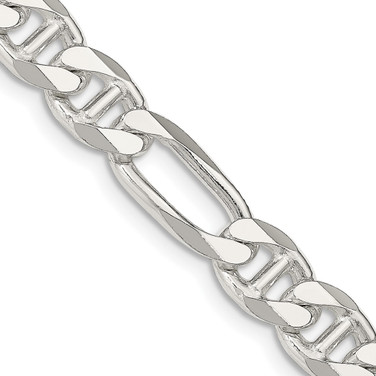 Sterling Silver 7.75mm Figaro Anchor Chain QAF220-18