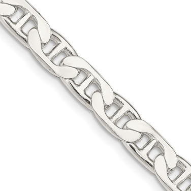 Sterling Silver 6.5mm Flat Anchor Chain QAN180-24