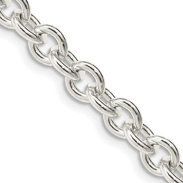 Sterling Silver 6.1mm Cable Chain QFC8-30 Sterling Silver 6.1mm Cable Chain QFC8-30