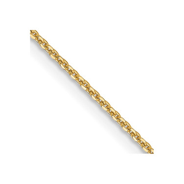 14K Yellow Gold 1.0 mm Diamond-cut Cable Chain 1253-16