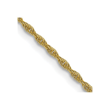 10k Yellow Gold 1.2 mm Loose Rope Chain 5186-24