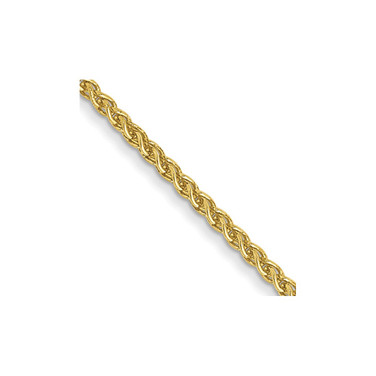 20" 10K Yellow Gold 1mm Spiga Chain Necklace