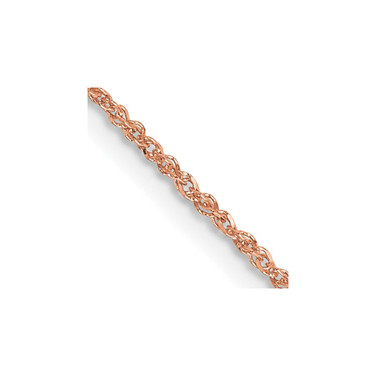 14K Rose Gold 20 inch 1.10mm Ropa with Spring Ring Clasp Chain