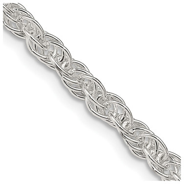 Sterling Silver 3.8mm Loose Rope Chain QFC208-24