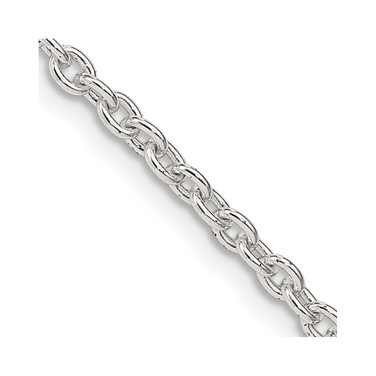 24" Sterling Silver 2.75mm Cable Chain Necklace