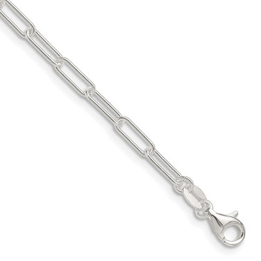 Sterling Silver Polished 3mm Elongated Cable Chain QPCL080-16
