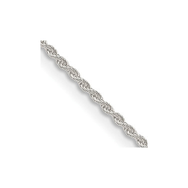 28" Sterling Silver 1.3mm Solid Rope Chain Necklace