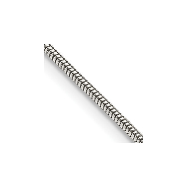18" Sterling Silver 1.5mm Round Snake Chain Necklace
