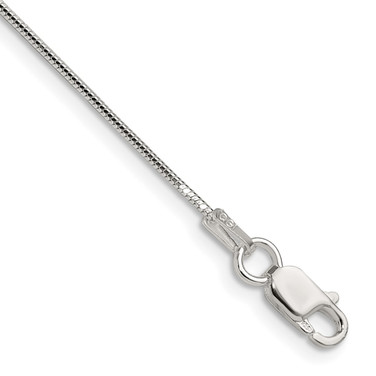 Sterling Silver Polished .90mm Octagonal Snake Chain QOS025-24