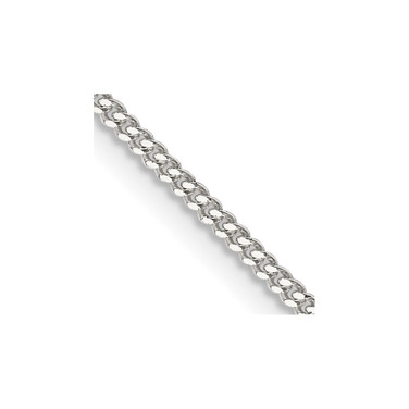 28" Sterling Silver 1.5mm Curb Chain Necklace