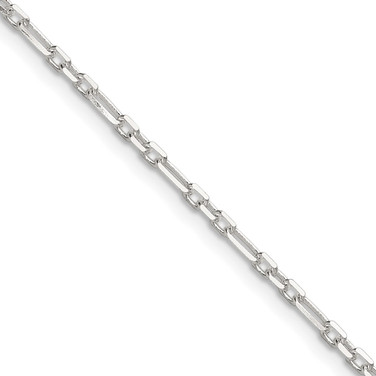 Sterling Silver Diamond-cut 2mm 3 Short Plus 1 Long Cable Link Chain QFL060-16