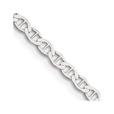 16" Sterling Silver 3.1mm Flat Anchor Chain Necklace