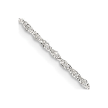 18" Sterling Silver 1.6mm Loose Rope Chain Necklace