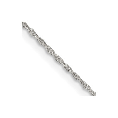 18 inch Sterling Silver 1.25mm Loose Rope Chain Necklace