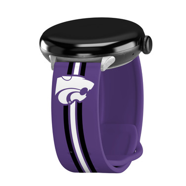 Kansas State Wildcats HD Watch Band Compatible with Google Pixel Watch Long Stripes
