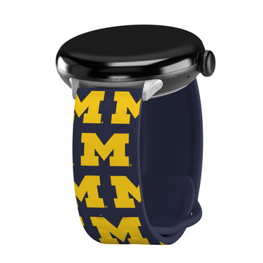 Michigan Wolverines HD Watch Band Compatible with Google Pixel Long Repeating