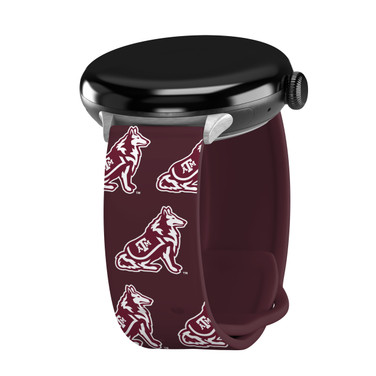 Texas A&M Aggies HD Watch Band Compatible with Google Pixel Watch Long Repeating