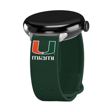 Miami Hurricanes HD Elite Edition Watch Band Compatible with Google Pixel Watch Long