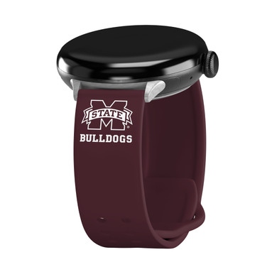 Mississippi State Bulldogs HD Elite Edition Watch Band Compatible with Google Pixel Watch Long
