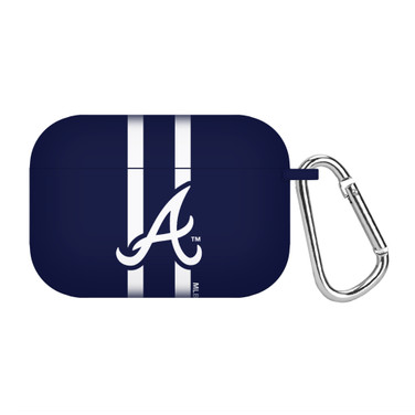 Game Time Atlanta Braves HD Apple AirPods Pro Case Cover (Stripes)