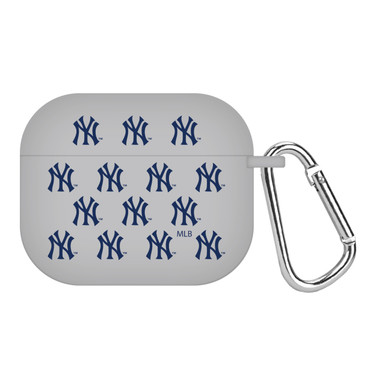 Game Time New York Yankees HD Case Cover Compatible with Apple AirPods Gen 3 (Gray Repeating)