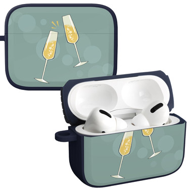 Wine, Beer, & Booze HDX Case Cover Compatible with Apple AirPods Pro 1 & 2 (Champagne)