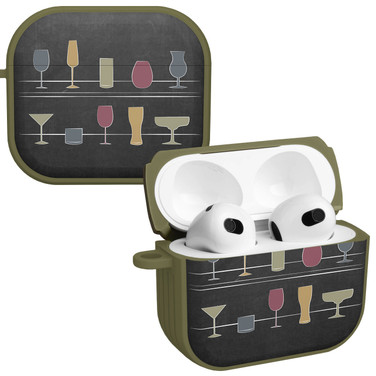 Wine, Beer, & Booze HDX Case Cover Compatible with Apple AirPods Gen 3 (Glasses)