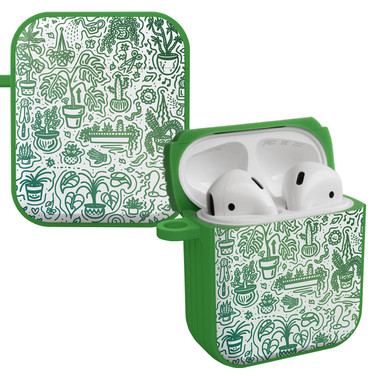 Doodle HDX Case Cover Compatible with Apple AirPods Gen 1 & 2 (Green Home)