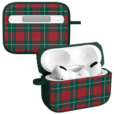 Affinity Bands Christmas HDX Case Cover Compatible with Apple AirPods Pro 1 & 2 (Festive Plaid)
