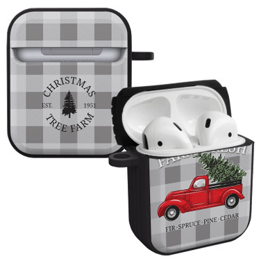 Affinity Bands Christmas HDX Case Cover Compatible with Apple AirPods Gen 1 & 2 (Little Red Truck)