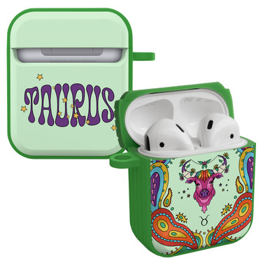 Zodiac Collection HDX Case Cover Compatible with Apple AirPods Gen 1 & 2 (Taurus)