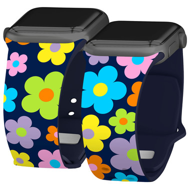 Y2K HD Watch Band Compatible with Apple Watch Flowers