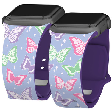 Y2K HD Watch Band Compatible with Apple Watch Butterflies