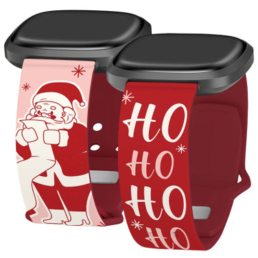 Affinity Bands Christmas HD Watch Band Compatible with Fitbit Versa 3 & Sense Making A List