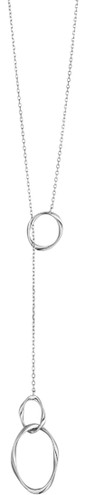 Adjustable Ania Haie Rhodium-Plated Swirl Nexus Necklace - CLEARANCE