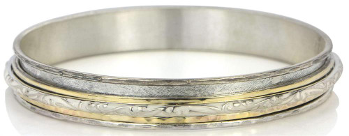 "SAUCA" - Blissful Bangle Collection - Spinner Bangle Bracelet by MeditationRings