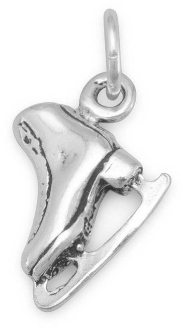 Image of (C) Ice Skate Charm 925 Sterling Silver