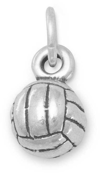 Image of (C) Small Volleyball Charm 925 Sterling Silver